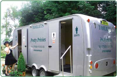 Our luxury portable toilets